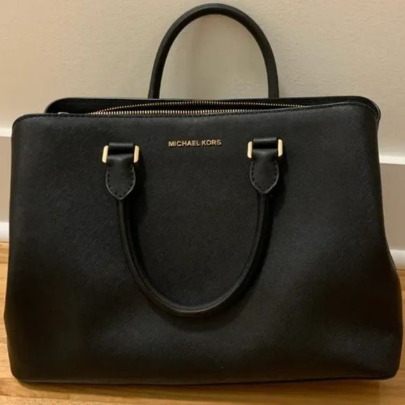 Michael Kors Savannah purse / Sacoche noir - Picture 1 of 5